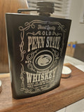 8 oz Engraved Penn State Whiskey Flask – Custom Laser Engraved Gift for Fans, Groomsmen, or Game Day!
