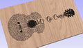 Let's Go Crazy Lyrics Guitar Shaped  SVG ONLY DIGITAL