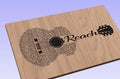 Reach Song Lyrics Guitar Shaped  SVG ONLY DIGITAL