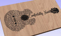 Comfortably Numb Song Lyrics Guitar Shaped  SVG ONLY DIGITAL