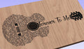 Forever To Me Lyrics Guitar Shaped  SVG ONLY DIGITAL