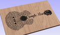 Simple Man Lyrics Guitar Shaped  SVG ONLY DIGITAL