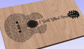A World Without Heroes  Song Lyrics Guitar Shaped  SVG ONLY DIGITAL