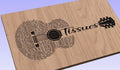 Tissues Song Lyrics Guitar Shaped  SVG ONLY DIGITAL