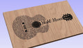 Night Moves Song Lyrics Guitar Shaped  SVG ONLY DIGITAL