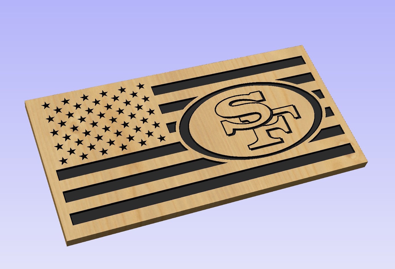 49ers Football US Flag Digital FIle Only