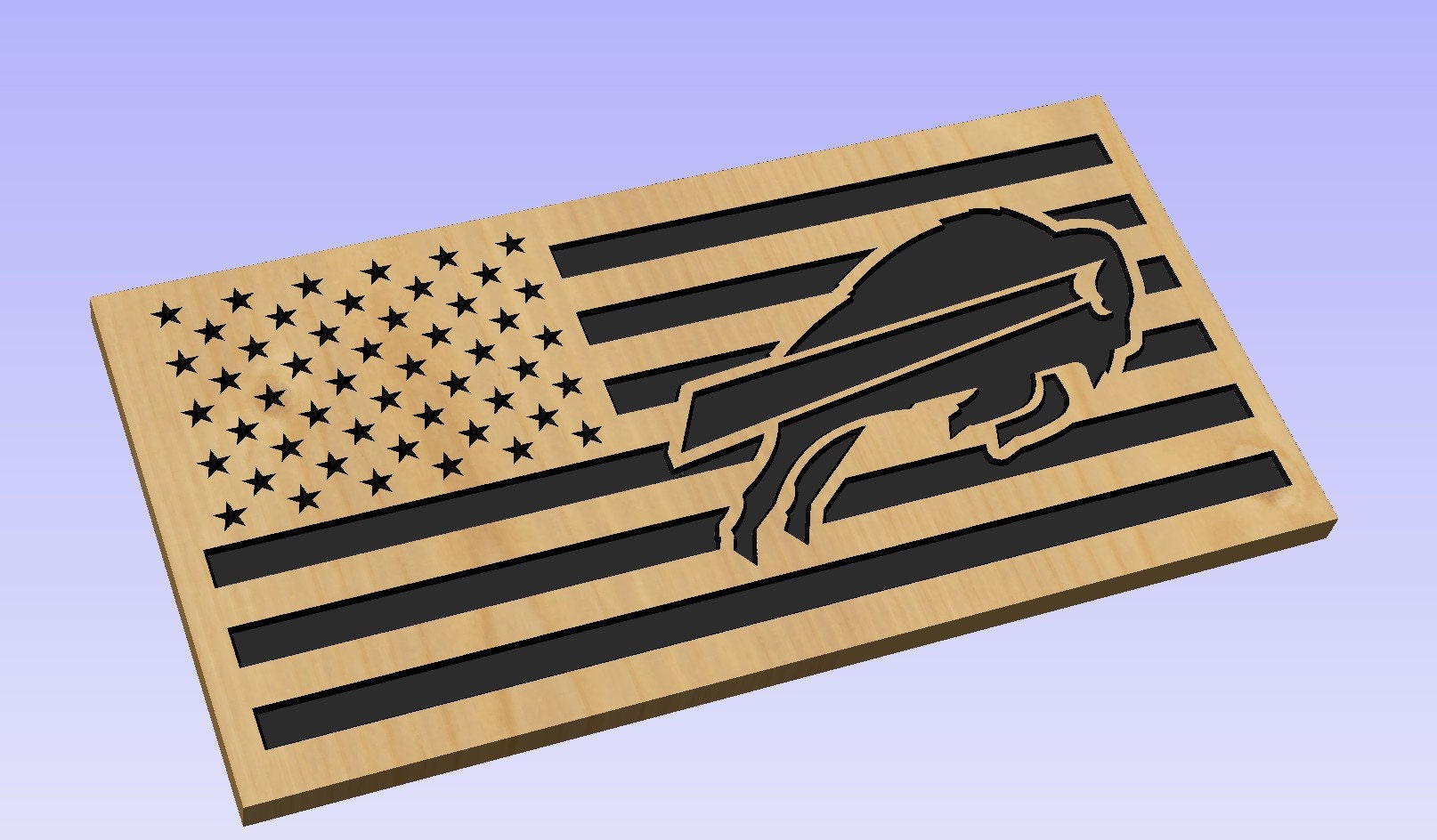 Bills Football US Flag Digital FIle Only