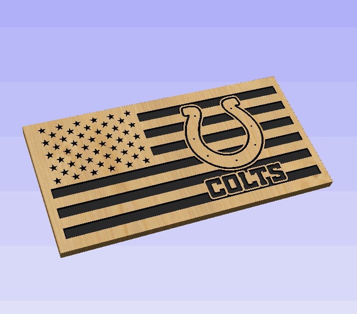 Colts Football US Flag Digital File Only
